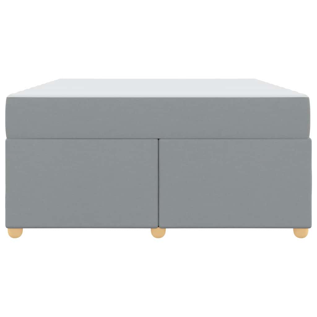 Sengeramme Med Madras Med Madras Lysegrå 160 X 200 Cm Stof - Billede 7