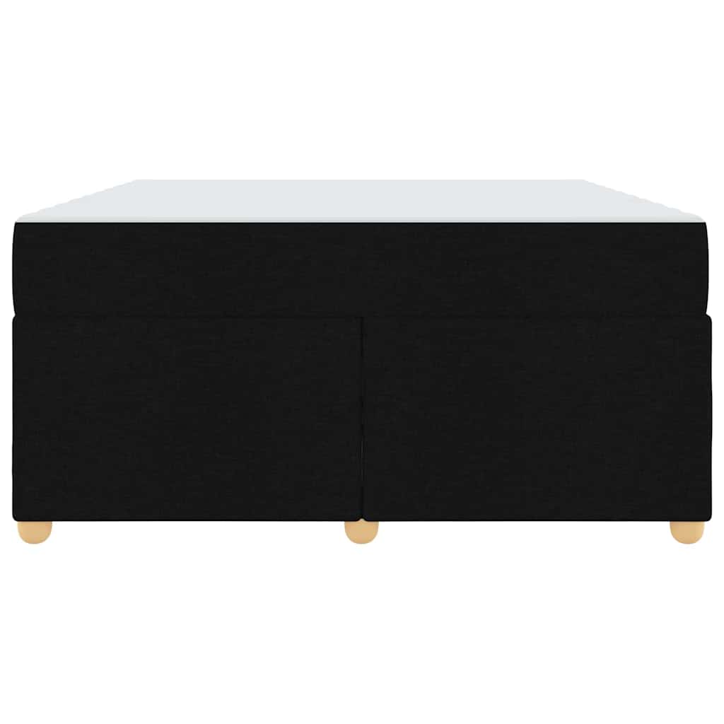 Sengeramme Med Madras Med Madras Sort 160 X 200 Cm Stof - Billede 7