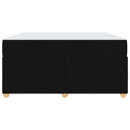 Sengeramme Med Madras Med Madras Sort 160 X 200 Cm Stof - Billede 7