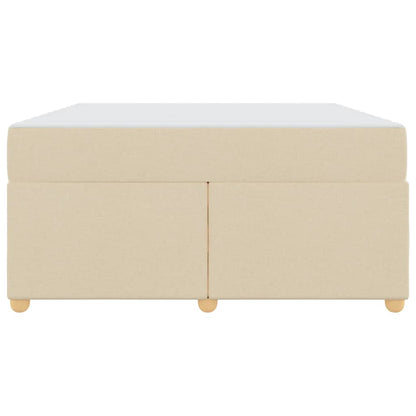 Sengestel Med Madras Creme 160 X 200 Cm Stof - Billede 6