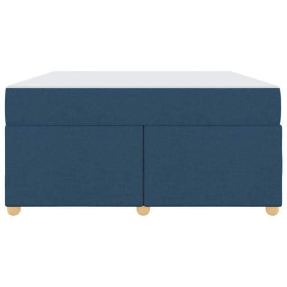 Sengestel Med Madras Blå 160 X 200 Cm Stof - Billede 6
