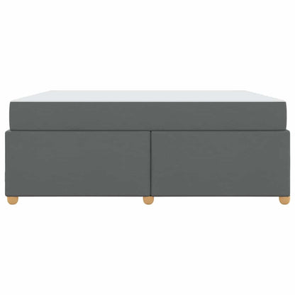 Sengeramme Med Madras Med Madras Mørkegrå 180 200 Cm Stof - Billede 7