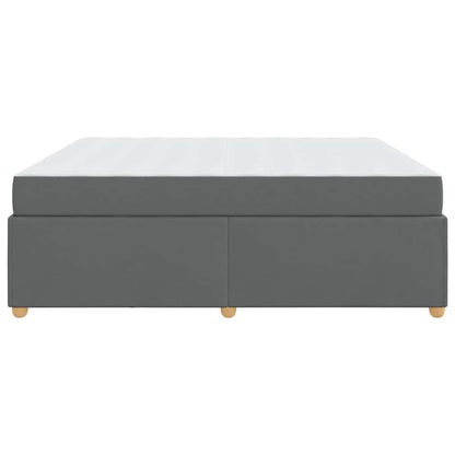 Sengeramme Med Madras Med Madras Mørkegrå 180 200 Cm Stof - Billede 8