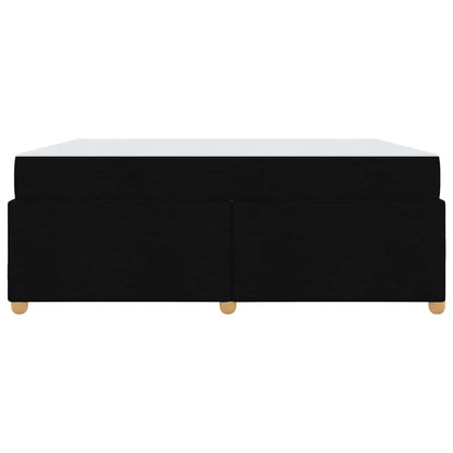 Sengeramme Med Madras Med Madras Sort 180 200 Cm Stof - Billede 7