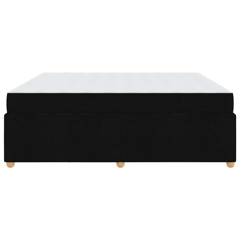 Sengeramme Med Madras Med Madras Sort 180 200 Cm Stof - Billede 8