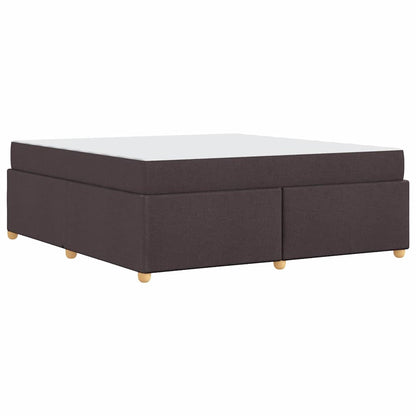 Sengestel Med Madras Mørkebrun 180 X 200 Cm Stof - Billede 8