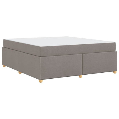 Sengestel Med Madras Gråbrun 180 X 200 Cm Stof - Billede 2