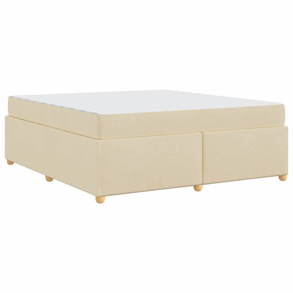Sengestel Med Madras Creme 180 X 200 Cm Stof - Billede 2