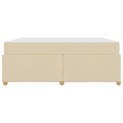 Sengestel Med Madras Creme 180 X 200 Cm Stof - Billede 6