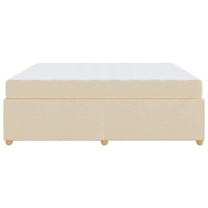 Sengestel Med Madras Creme 180 X 200 Cm Stof - Billede 7