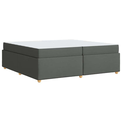 Sengestel Med Madras Mørkegrå 200 X 200 Cm Stof - Billede 2