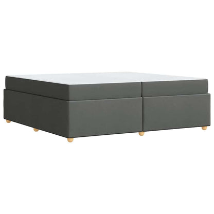 Sengestel Med Madras Mørkegrå 200 X 200 Cm Stof - Billede 8
