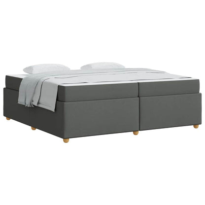 Sengestel Med Madras Mørkegrå 200 X 200 Cm Stof - Billede 3