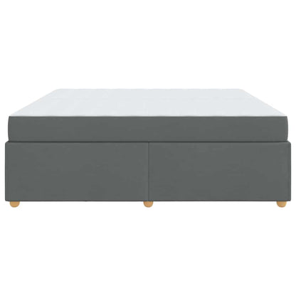 Sengestel Med Madras Mørkegrå 200 X 200 Cm Stof - Billede 7