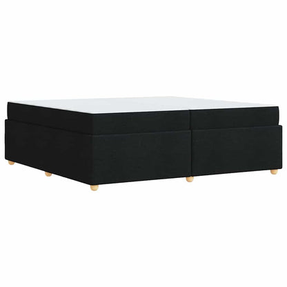 Sengeramme Med Madras Med Madras Sort 200 X 200 Cm Stof - Billede 9