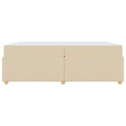Sengestel Med Madras Creme 200 X 200 Cm Stof - Billede 6