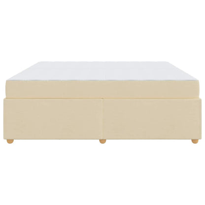 Sengestel Med Madras Creme 200 X 200 Cm Stof - Billede 7