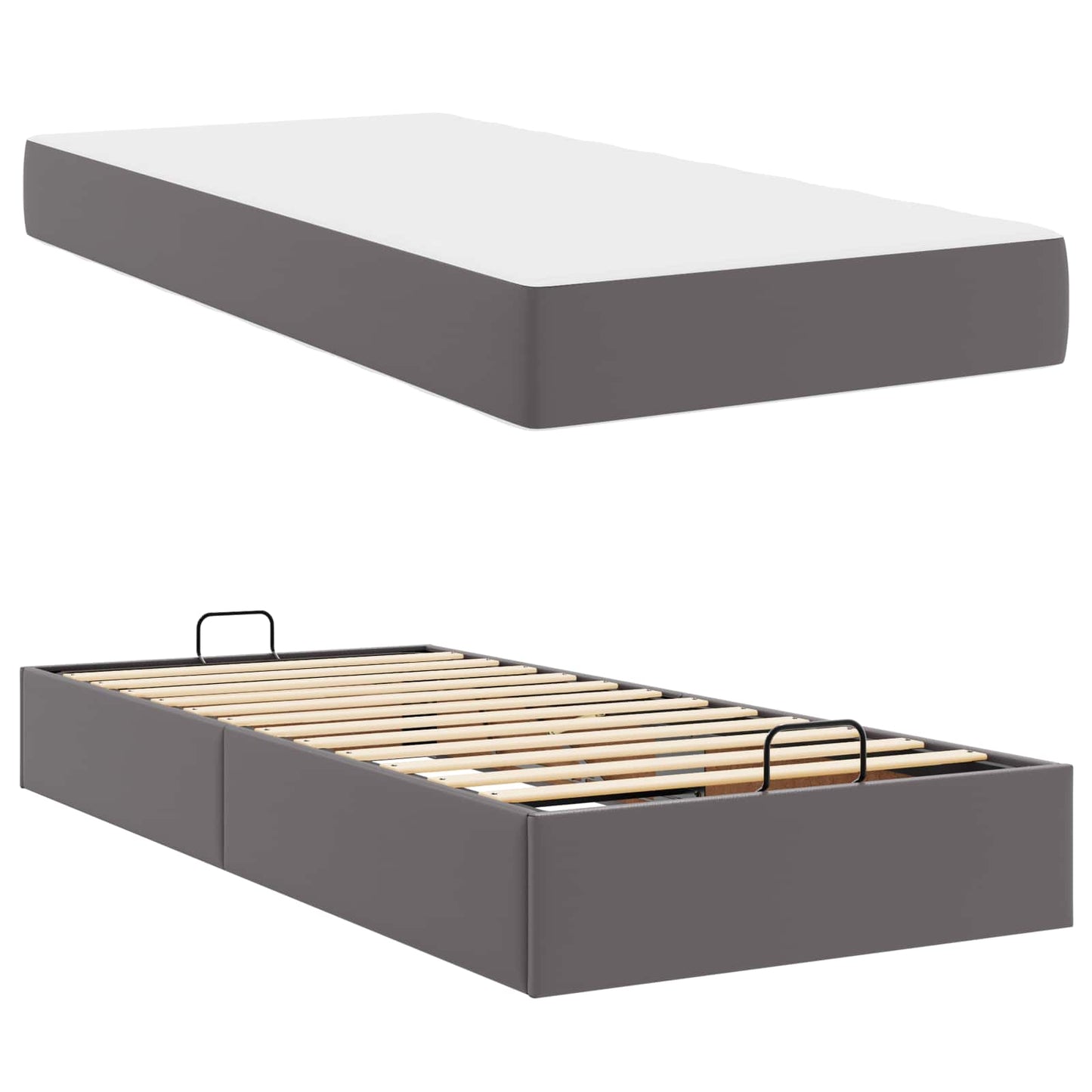 Sengeramme Med Madras Andet 2 Stk. PVC - Billede 5