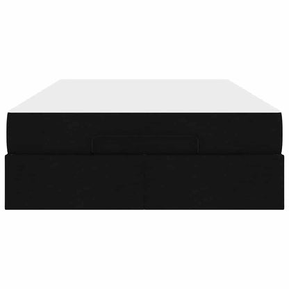 Sengestel Med Madras Blcak 120 X 200 Cm Stof - Billede 7