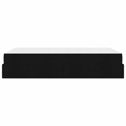 Sengestel Med Madras Blcak 120 200 Cm Stof - Billede 8