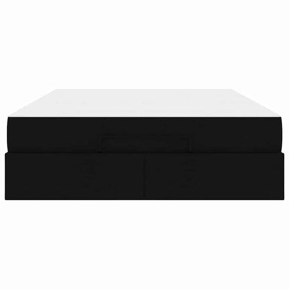 Sengestel Med Madras Blcak 140 X 200 Cm Stof - Billede 7