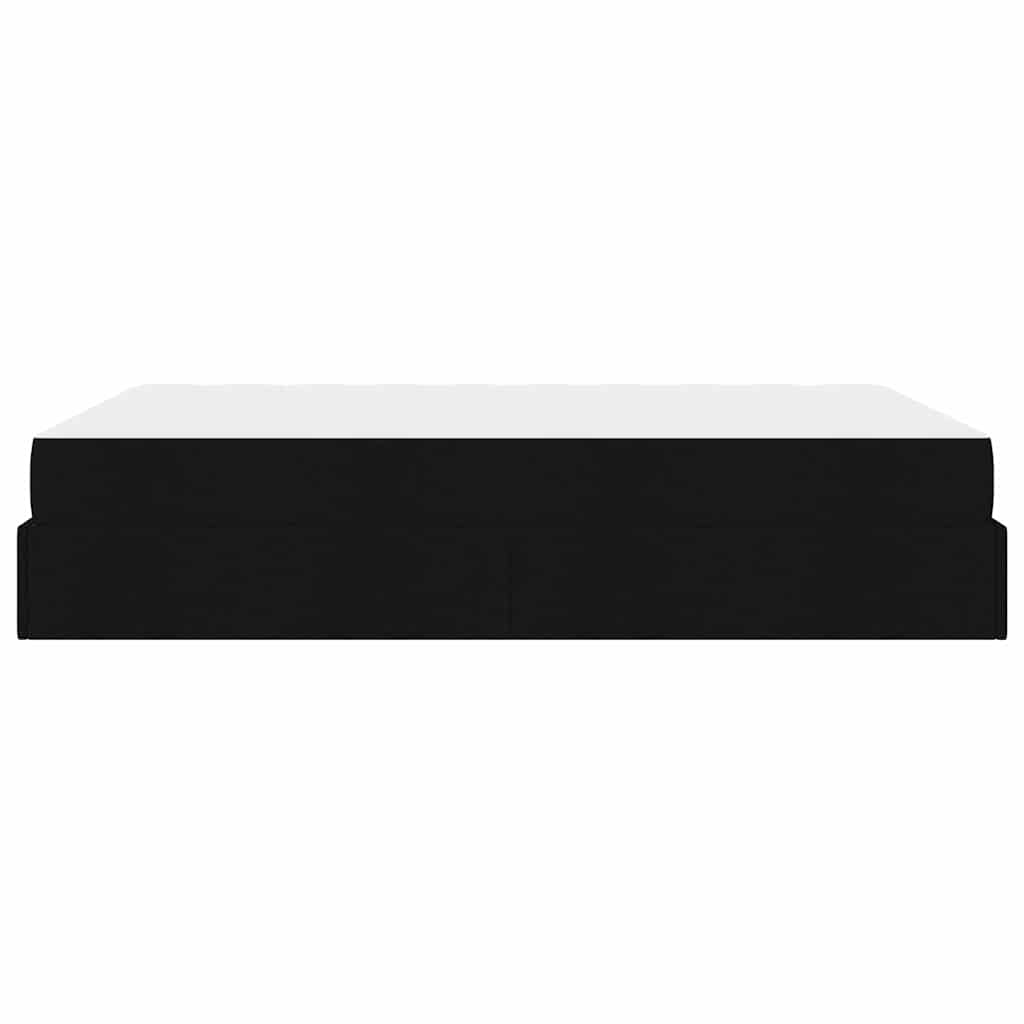 Sengestel Med Madras Blcak 140 X 200 Cm Stof - Billede 8