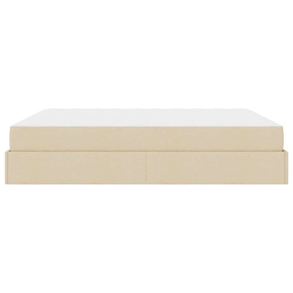 Sengestel Med Opbevaring Creme 180 X 200 Cm Stof - Billede 7