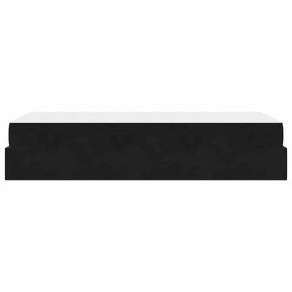 Sengestel Med Madras Med Opbevaring Blcak 90 X 190 Cm Fløjl - Billede 7