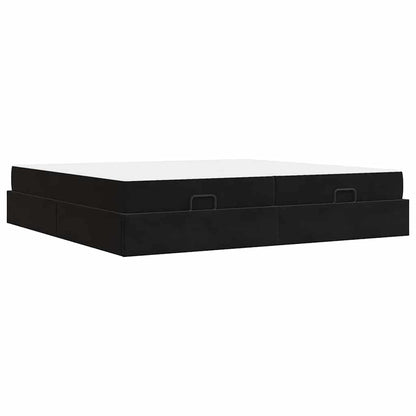 Sengestel Blcak 200 X 200 Cm Fløjl - Billede 8