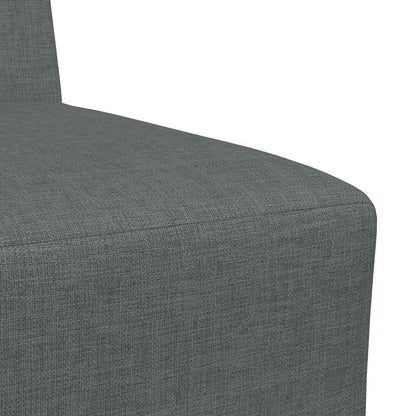 Modulsofa Enhed Uden Arme 2 Pcs Mørkegrå 55 X 74 X 82 Cm Stof - Billede 8