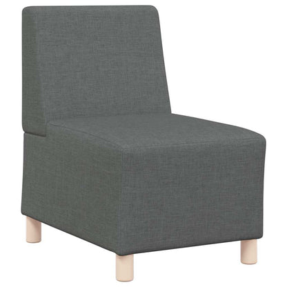 Modulsofa Enhed Uden Arme 2 Pcs Mørkegrå 55 X 74 X 82 Cm Stof - Billede 4