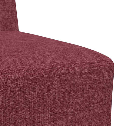 Modulsofa Enhed Uden Arme 2 Pcs Rød 55 X 74 X 82 Cm Stof - Billede 8