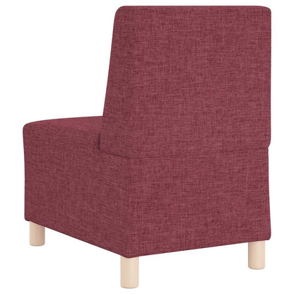 Modulsofa Enhed Uden Arme 2 Pcs Rød 55 X 74 X 82 Cm Stof - Billede 7