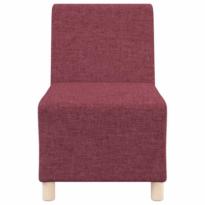 Modulsofa Enhed Uden Arme 2 Pcs Rød 55 X 74 X 82 Cm Stof - Billede 5