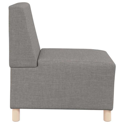 Modulsofa Enhed Uden Arme 2 Pcs Gråbrun 55 X 74 X 82 Cm Stof - Billede 6