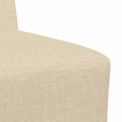 Modulsofa Enhed Uden Arme 2 Pcs Creme 55 X 74 X 82 Cm Stof - Billede 8