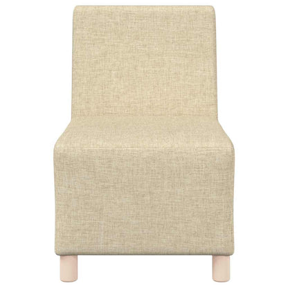 Modulsofa Enhed Uden Arme 2 Pcs Creme 55 X 74 X 82 Cm Stof - Billede 5