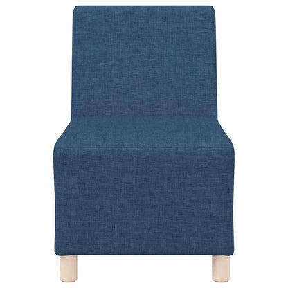 Modulsofa Enhed Uden Arme 2 Pcs Blå 55 X 74 X 82 Cm Stof - Billede 5