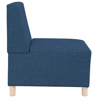 Modulsofa Enhed Uden Arme 2 Pcs Blå 55 X 74 X 82 Cm Stof - Billede 6