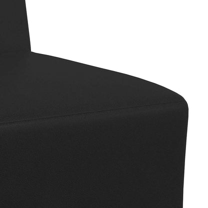 Modulsofa Enhed Uden Arme 2 Pcs Sort 55 X 74 X 82 Cm Faux Læder - Billede 8