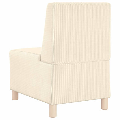 Modulsofa Enhed Uden Arme 2 Pcs Creme 55 X 74 X 82 Cm - Billede 7