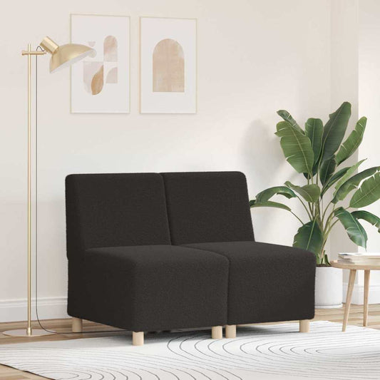 Modulsofa Enhed Uden Arme 2 Pcs Mørkegrå 55 X 74 X 82 Cm - Hovedbillede