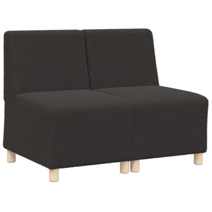 Modulsofa Enhed Uden Arme 2 Pcs Mørkegrå 55 X 74 X 82 Cm - Billede 2