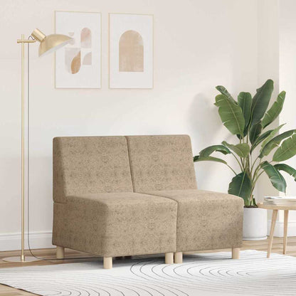 Modulsofa Enhed Uden Arme 2 Pcs Lysegrå 55 X 74 X 82 Cm - Hovedbillede