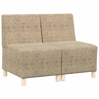 Modulsofa Enhed Uden Arme 2 Pcs Lysegrå 55 X 74 X 82 Cm - Billede 2