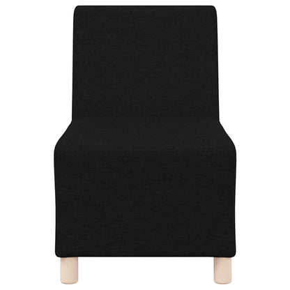 Modulsofa Enhed Uden Arme 3 Pcs Sort 55 X 74 X 82 Cm Stof - Billede 5