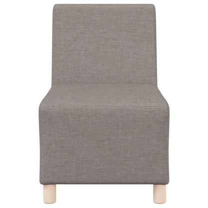 Modulsofa Enhed Uden Arme 3 Pcs Gråbrun 55 X 74 X 82 Cm Stof - Billede 5