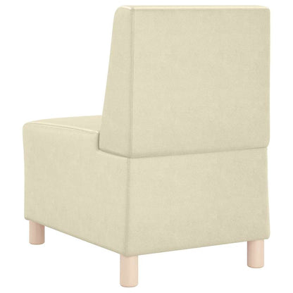 Modulsofa Enhed Uden Arme 3 Pcs Creme 55 X 74 X 82 Cm - Billede 7