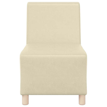 Modulsofa Enhed Uden Arme 3 Pcs Creme 55 X 74 X 82 Cm - Billede 5