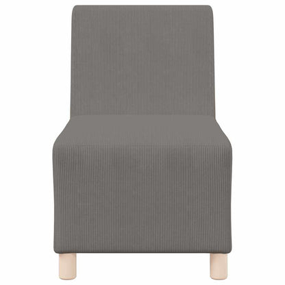 Modulsofa Enhed Uden Arme 3 Pcs Lysegrå 55 X 74 X 82 Cm - Billede 5